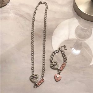 Vintage Juicy necklace and matching bracelet set